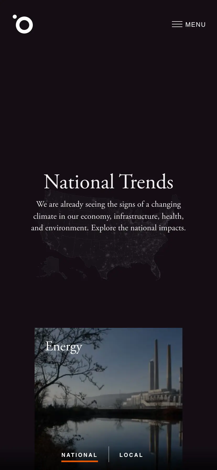 Screenshot of the mobile view of the Outrider.org's Challenge Page